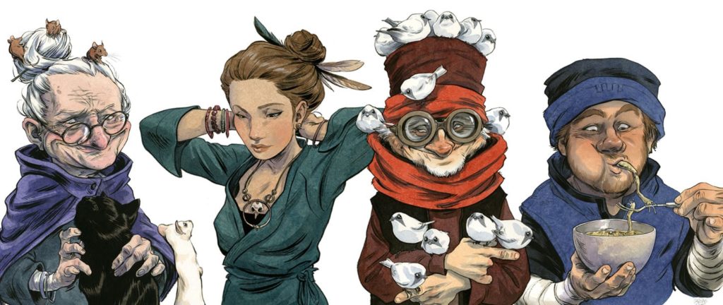 Expo Auprès de mes arbres Guznag facebook bandeau personnages Galerie du Sauvage