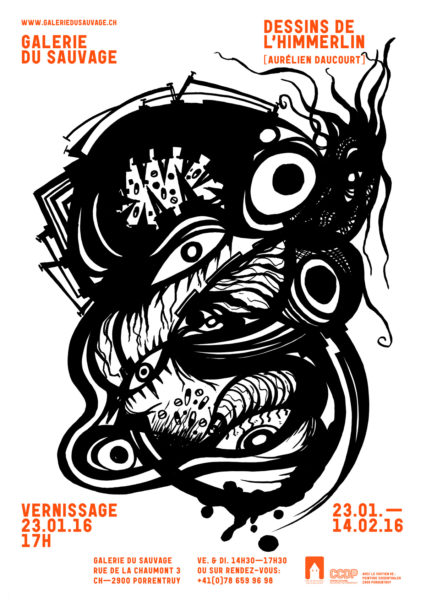 Dessins de L’Himmerlin exposition de Aurélien Daucourt à la Galerie du Sauvage